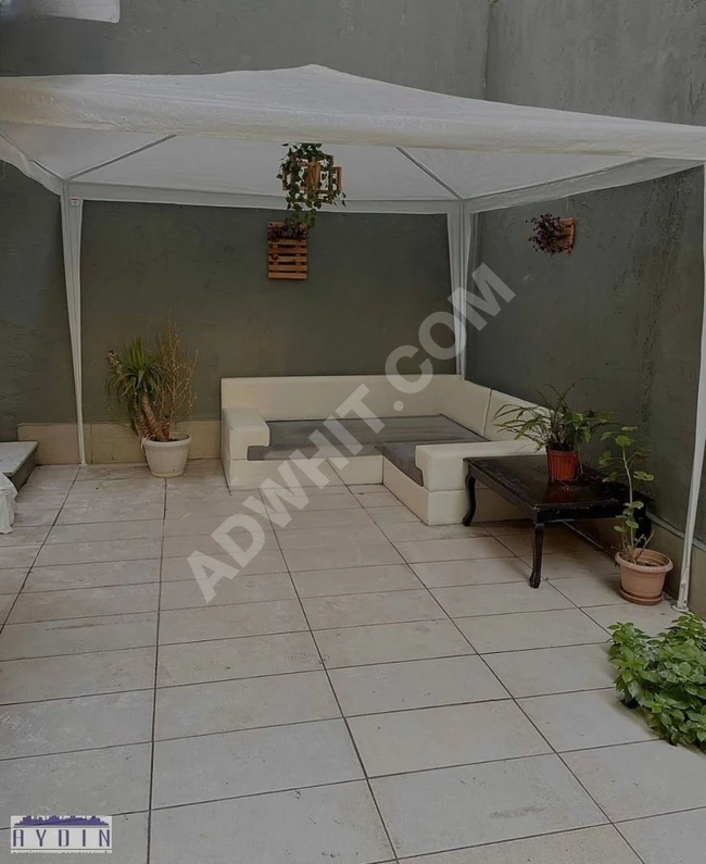 Furnished empty apartment 1+1 with a separate kitchen and garden in KANARYA neighborhood, PENGUEN street.