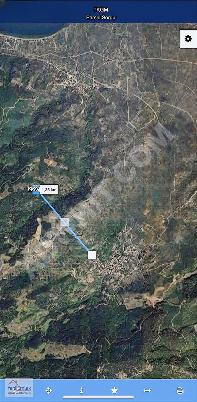 Agricultural land for sale in BURSA ORHANGAZI YENISÖLÖZ, measuring 5140 square meters.