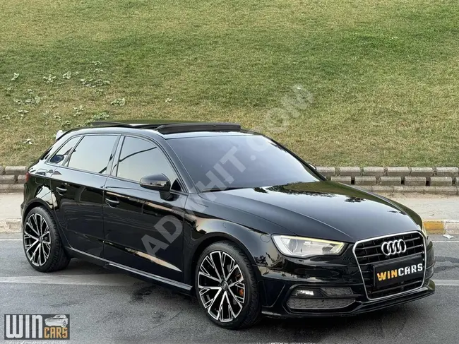 سيارة Audi A3 موديل 2013 - بقوة 140 حصان - سقف زجاجي