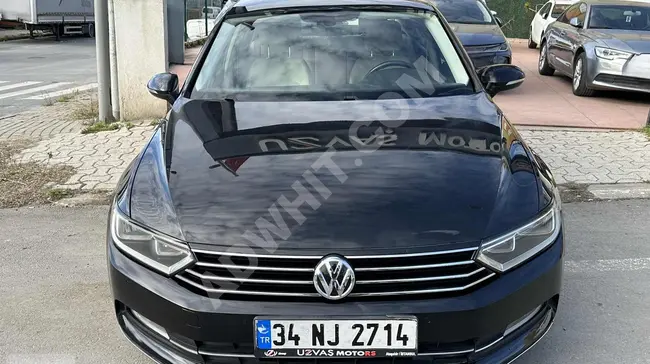 سيارة Volkswagen Passat بطاقة ائتمان حتى 12 قسط * لون أسود ومن الداخل بيج بدون تغيير كيلومترات منخفضة