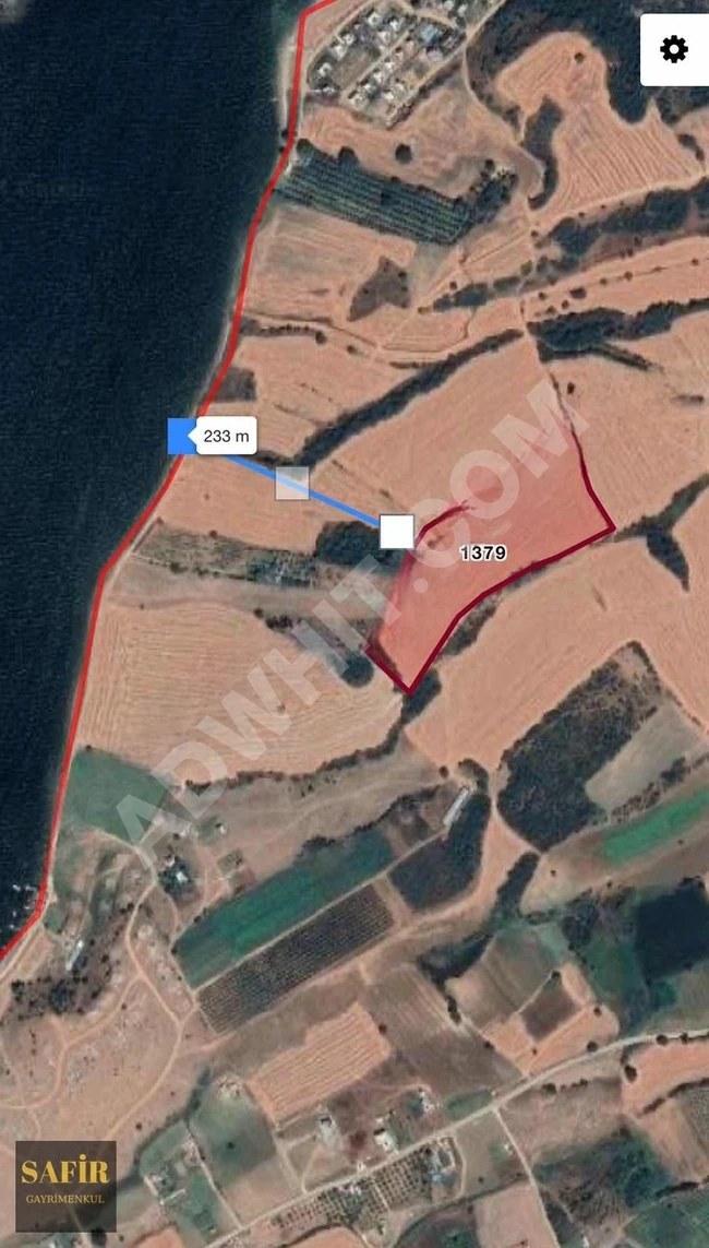 ÇANAKKALE LAPSEKİ'DE DENİZE 250 M MESAFEDE 25 DÖNÜM TARLA