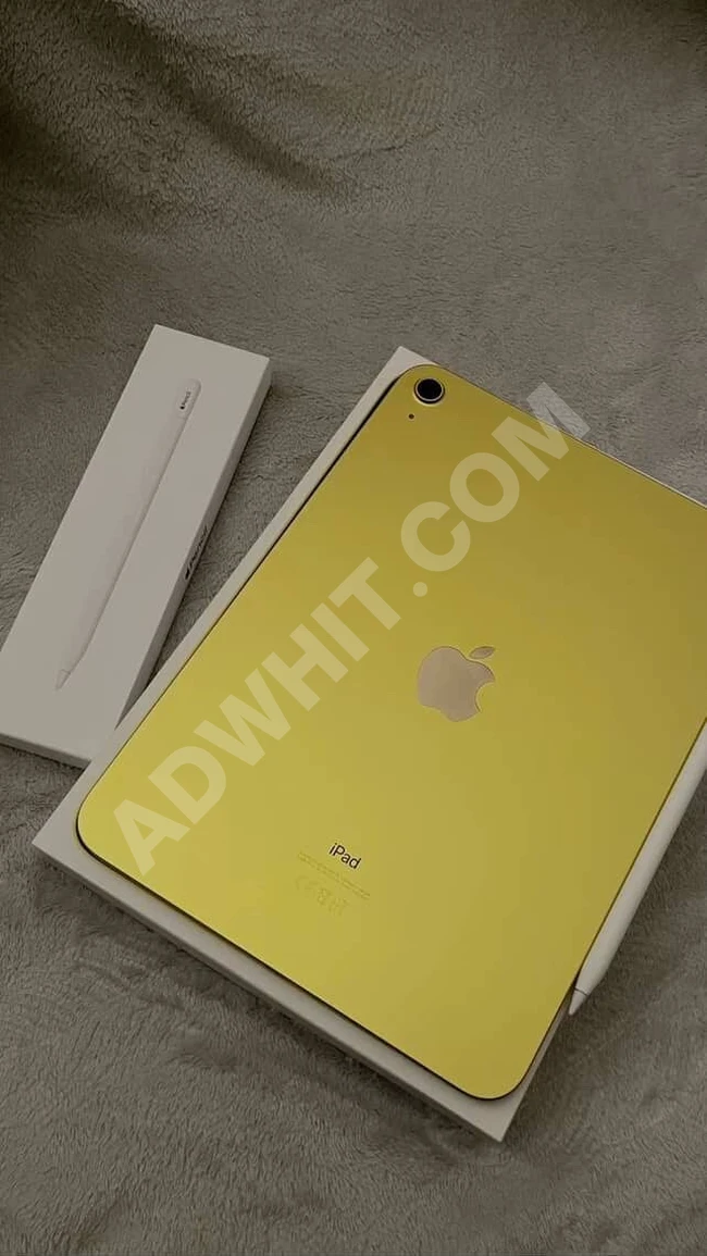 ipad الجيل 10 لون أصفر 256 GO 