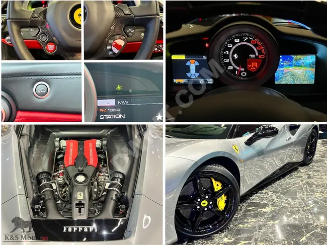 2016 BOYASIZ FERMAS ÇIKIŞLI FERRARI 488GTB İÇİ KIRMIZI+ÖZELSİPRŞ