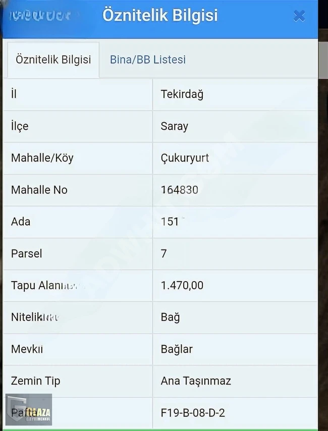 SARAY ÇUKURYURT'TA TEK TAPU RESMİ YOLA CEPHE SATILIK BAĞ YERİ