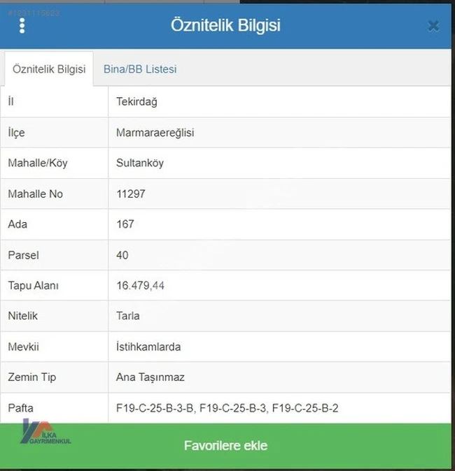 قطعة أرض على مسافة قريبة سيرًا على الأقدام من البحر في TEKİRDAĞ MARMARA EREĞLİSİ