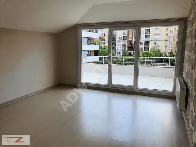 2+1 apartment with a large terrace in a secure residential complex with parking and a swimming pool