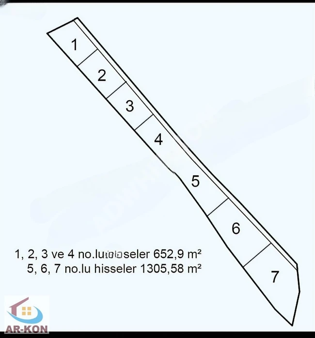 AR-KON DAN LAPSEKİ BEYÇAYIRDA 1.305 M2 ÇAPLI MUVAFAKATNAMELİ