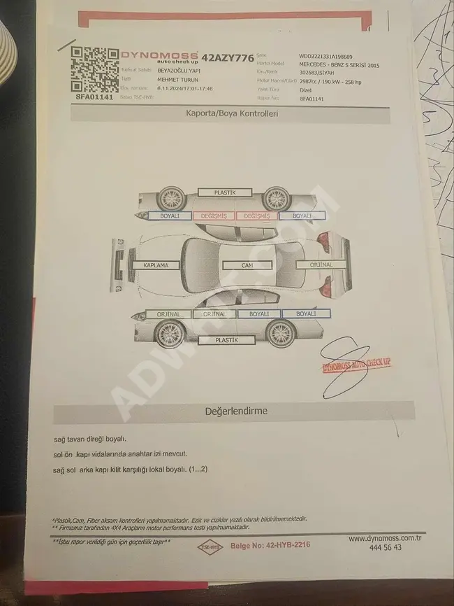 ERKUT AUTO DAN S 350 L BLUETEC 4 MATİC BAYİİ.