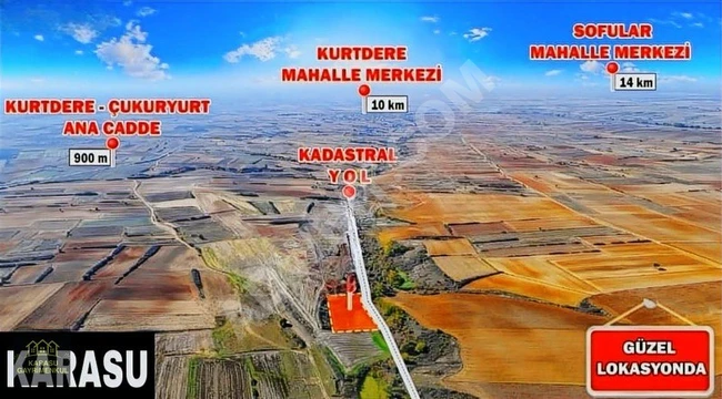 A plot of land with an area of 2040 square meters with a single title deed in TEKİRDAĞ SARAY KURTDERE.