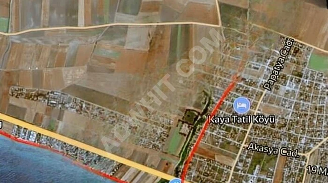 A plot of land overlooking the road in TEKİRDAĞ MARMARA EREĞLİSİ ÇEŞMELİ