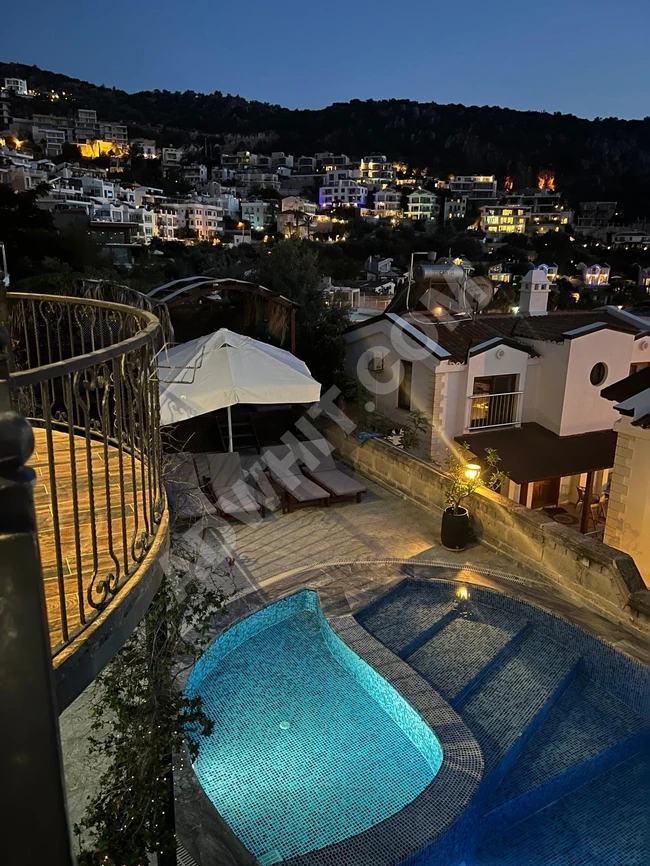 Suitable villa for sale in the Kas area of Antalya, boutique hotel and restaurant.
