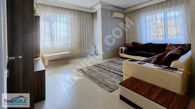 2+1 apartment with an area of 100 square meters on the third floor with a parking space opposite İFM in Armağanevler.
