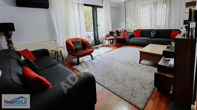 A 3+1 apartment with an area of 125 square meters and a specially designed garden of 200 square meters in Armağanevler.