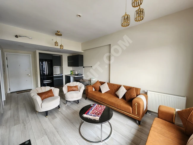 Furnished apartment for rent in Babacan Premium complex, one bedroom and living room, 21st floor.