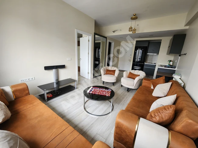 Furnished apartment for rent in Babacan Premium complex, one bedroom and living room, 21st floor.