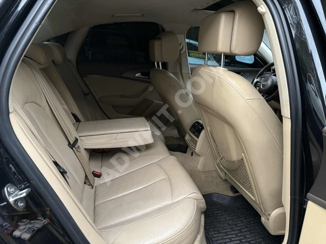 سيارة AUDİ A6 موديل 2013، 4 أبواب، نظام شفط، بمقدم 650 ألف.