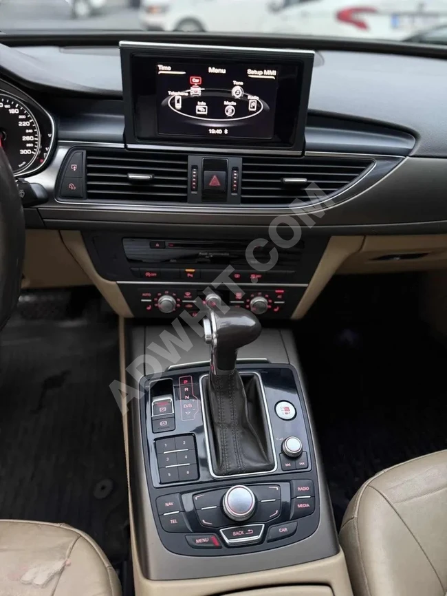 سيارة AUDİ A6 موديل 2013، 4 أبواب، نظام شفط، بمقدم 650 ألف.