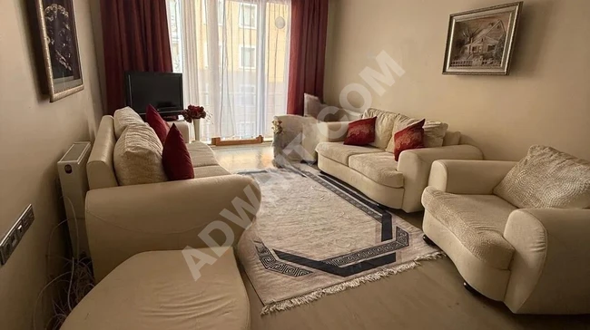 شقة للإيجار مفروشة بالكامل 1+1 بمجمع Aktel في Beylikdüzü Adnan Kahvecı