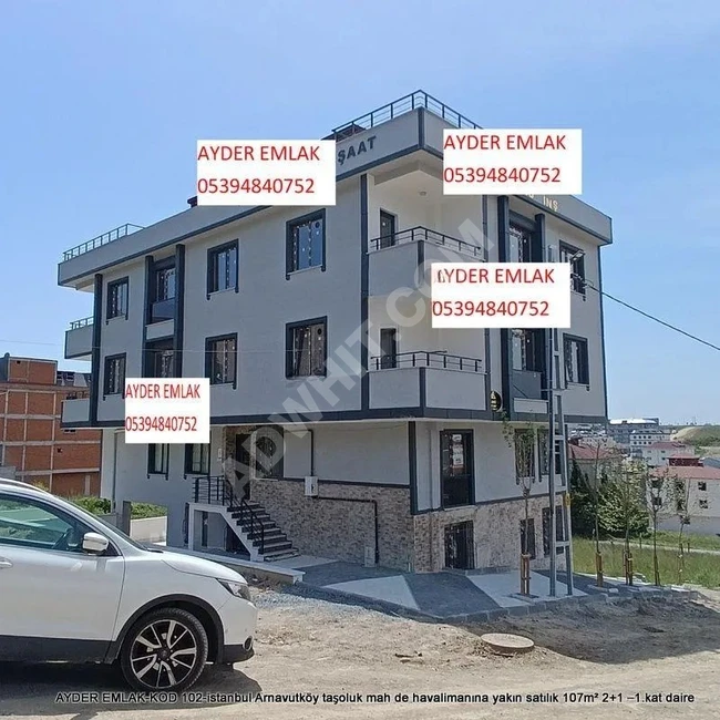 شقة للبيع بمساحة 107 متر مربع (2+1)، الطابق الأول في Arnavutköy حي Taşoluk