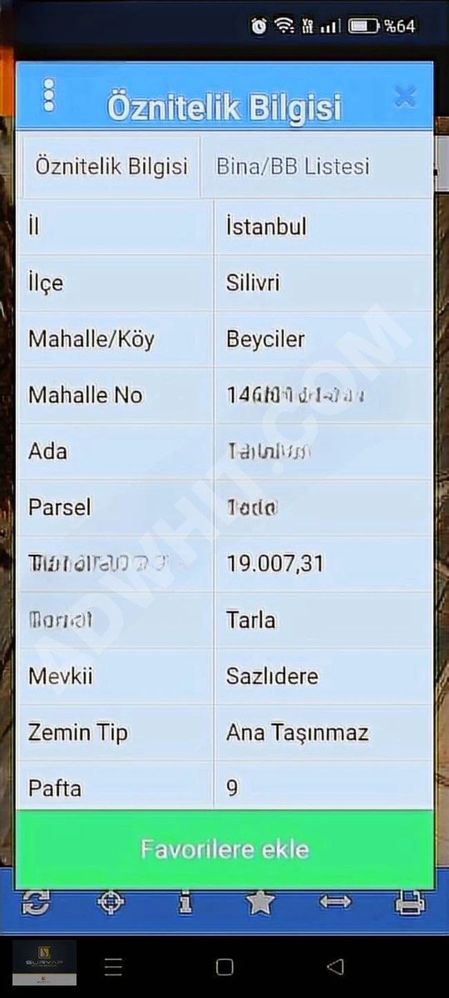 ACİL İHTİYAÇTAN DOLAYI BEYCİLERDE 266²METRE SATILIK ARSA