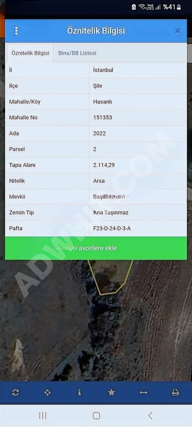 İSTANBUL ŞİLE HASANLI MAHALLESİNDE ASFALT CEPHE