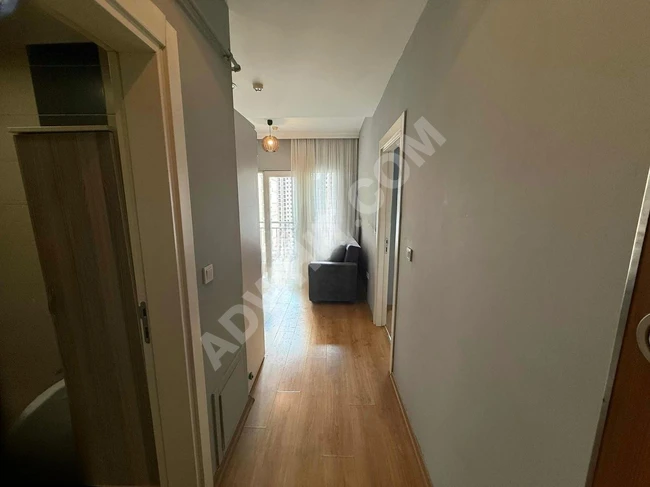 A fully furnished and clean 1+1 apartment for rent in Block C at İNNOVİA 3 complex.