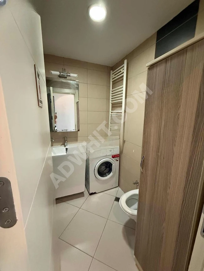 A fully furnished and clean 1+1 apartment for rent in Block C at İNNOVİA 3 complex.