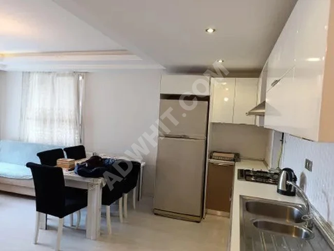 Furnished 1+1 apartment for rent in a luxury complex in the Beylikdüzü Adnan Kahvecı area.