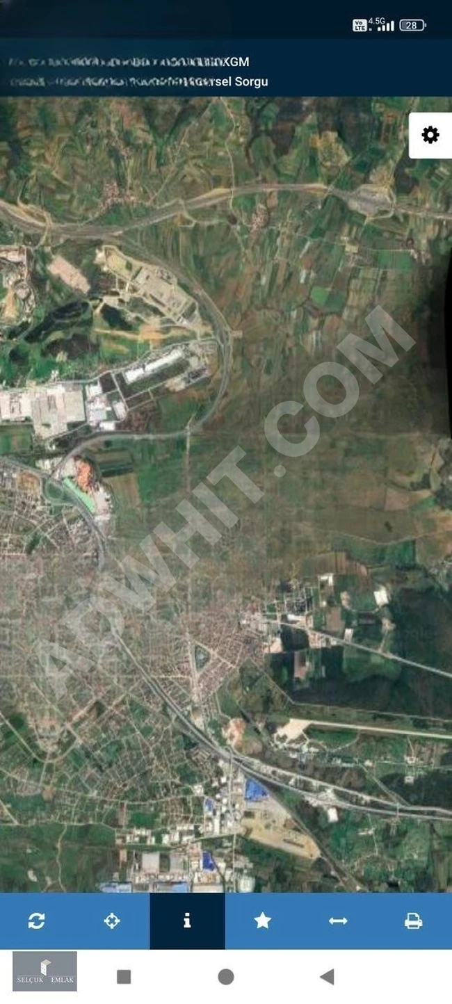 SANAYİ VE KONUT İMAR ARASINDA KALAN KUPON ARAZİ.