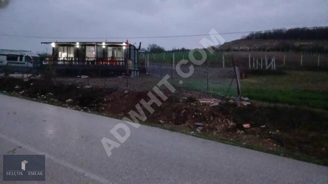 Equipped agricultural land next to the asphalt road for sale with an area of 227 m2