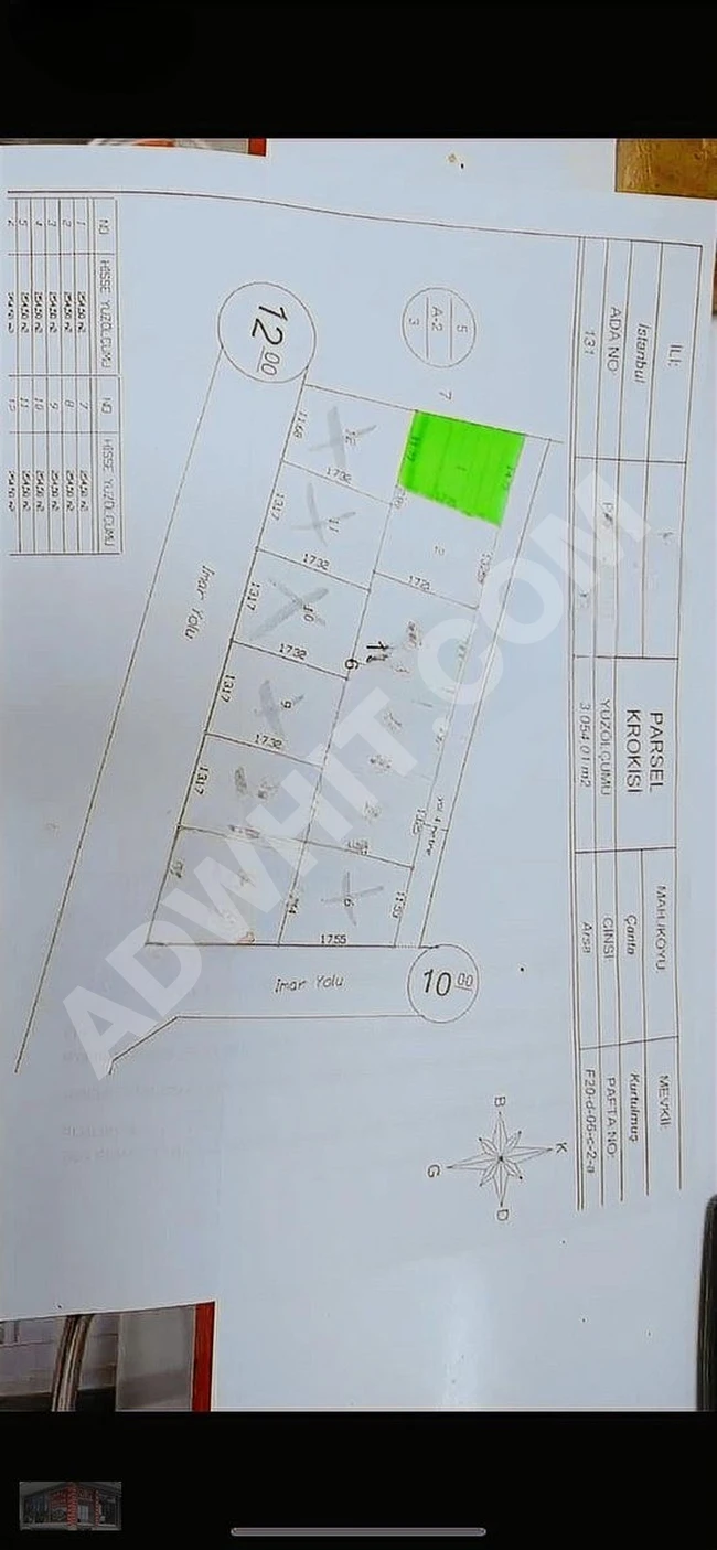 255 M2 İMARLI STILIK ARSA