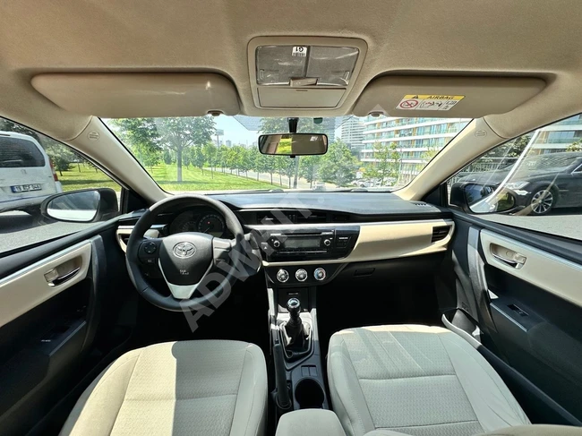 سيارة COROLLA 1,33 LİFE موديل 2016 بدون تغيير بنزين / غاز (LPG)