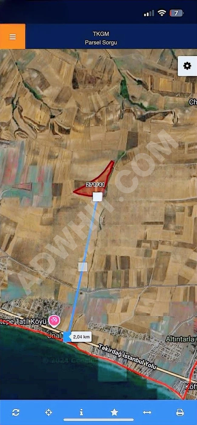 DENİZ MANZARALI İMARA SIFIR 384 M2 SATILIK ARSA