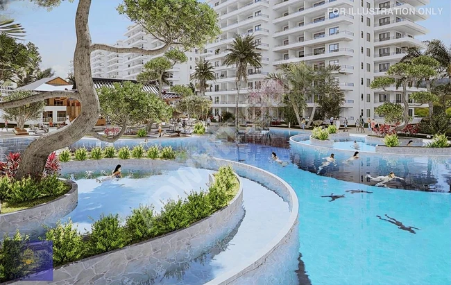 Investment opportunities in Cyprus! Balcony with a pool view