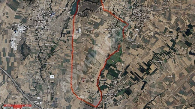 LÜLEBURGAZ YENİTAŞLI TURGUTBEY SINIRINDA 4.450M2 TEK TAPU TARLA
