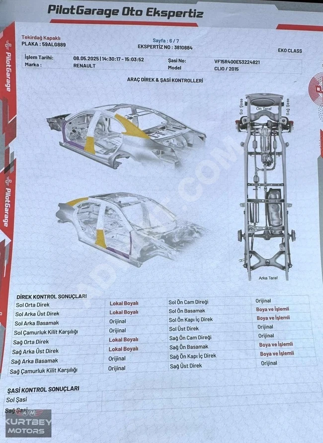 2015 MODEL CLİO İCON 1.2 TCE OTOMATİK 135.000 KM MASRAFSIZ