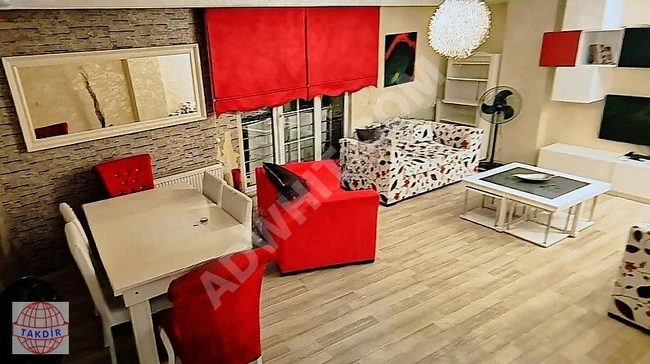 METROBÜS 5 DAKİKA YENİ BİNADA ASANSÖRLÜ FUL EŞYALI kiralık daire