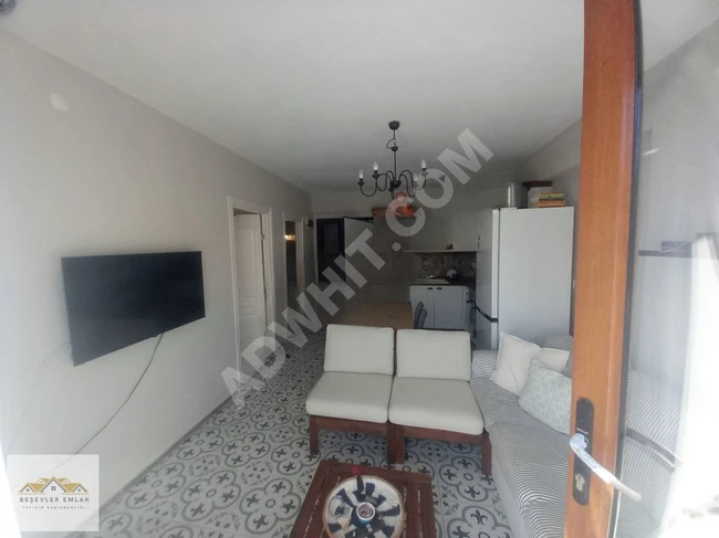 PERA GARDEN SİTESİNDE TEMİZ RUSTİK EGE TARZI SATILIK 1+1 DAİRE