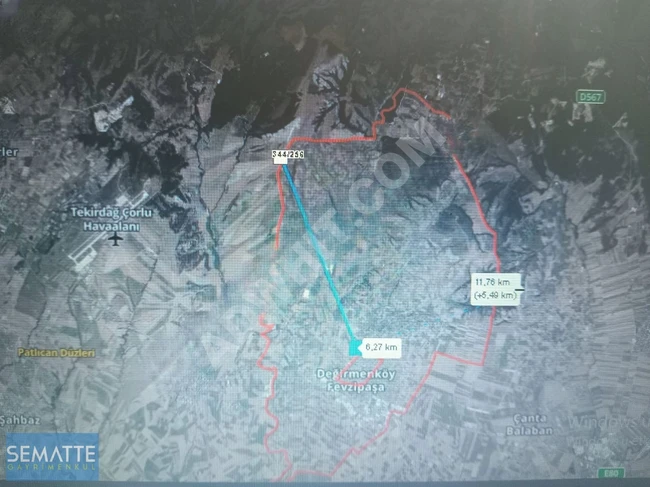 SATILIK TARLA SILIVRI DEĞIRMENKÖYDE 595 M2