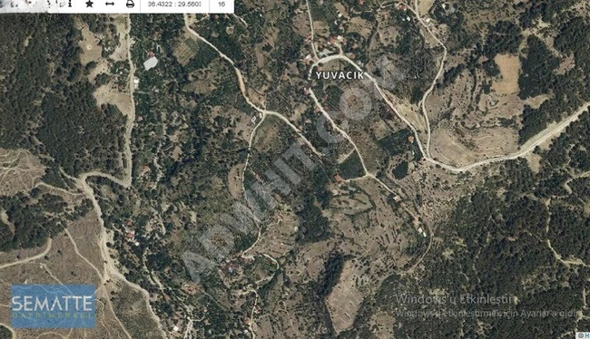 Agricultural land for investment with an independent title deed, situated in nature in ANTALYA KAŞ.