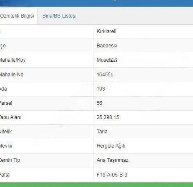 Kırklareli Babaeski Müsellim Mah De Satılık 632m² Yatırımlık Arsa