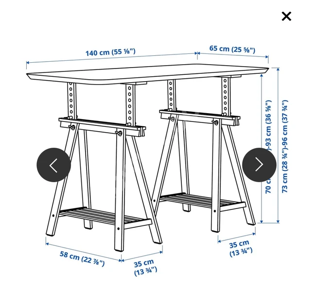 IKEA'dan çalışma masası
