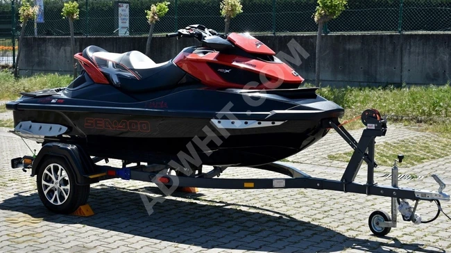 جيت سكي SEA DOO RXT RS 260 HP موديل 2014  مع نظام IBR، تحكم بالسرعة، ونظام تعليق.
