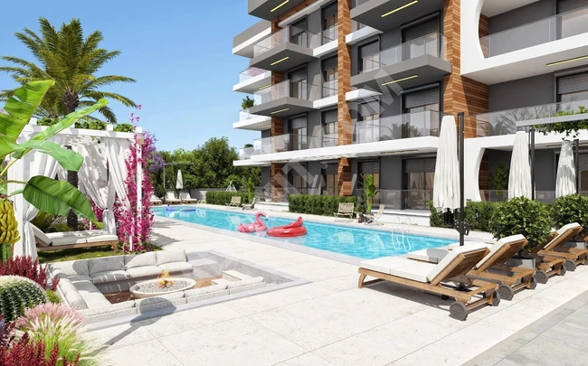 New luxury apartment for sale in Antalya in an integrated complex near the airport