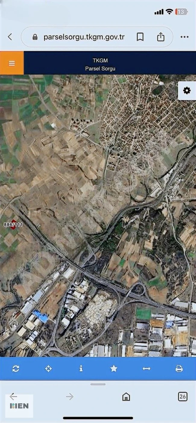 ÇORLU VELİMEŞE 7.330m2 KUPON SANAYİ DİBİNDE