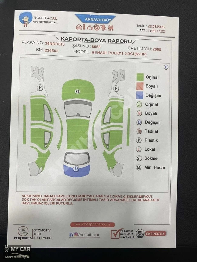 MY CAR MOTORS'TAN YENİ MUAYENELİ SYMBOL