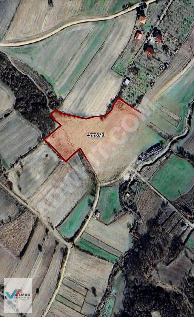 Agricultural land for sale with an area of 14 dunums near the village of SİLİVRİ BÜYÜKÇAVUŞLU.