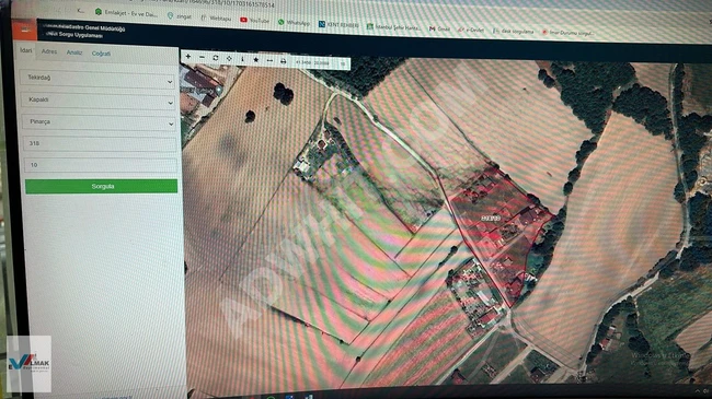 EVALMAK'TAN KAPAKLI PINARCADA 209M2 ARSA PARSELASYON YAPILMIŞ.