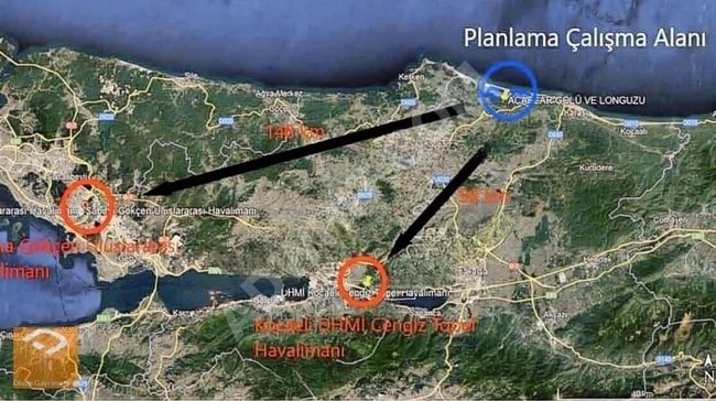 SATILIK KONUT İMARLI ARSA SAKARYA KARASU DENİZKÖY