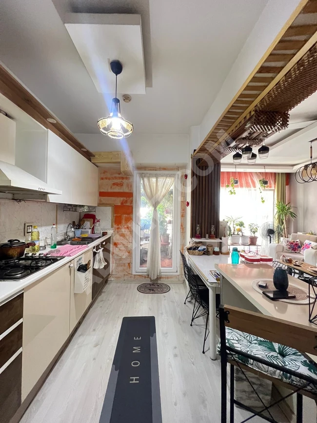 Apartment with garden view for sale in a complex in Istanbul near the metro at an attractive price